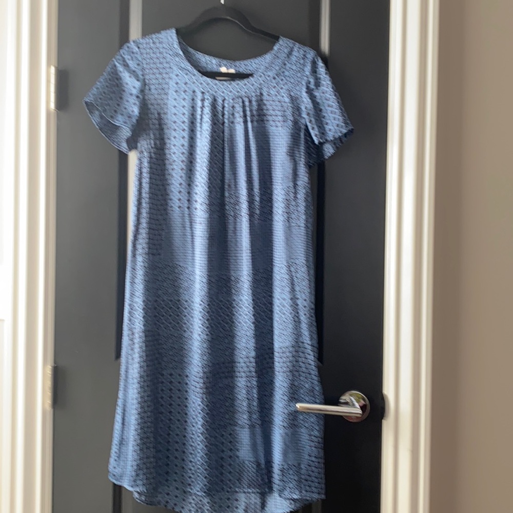 Like new navy silk dress by EAST